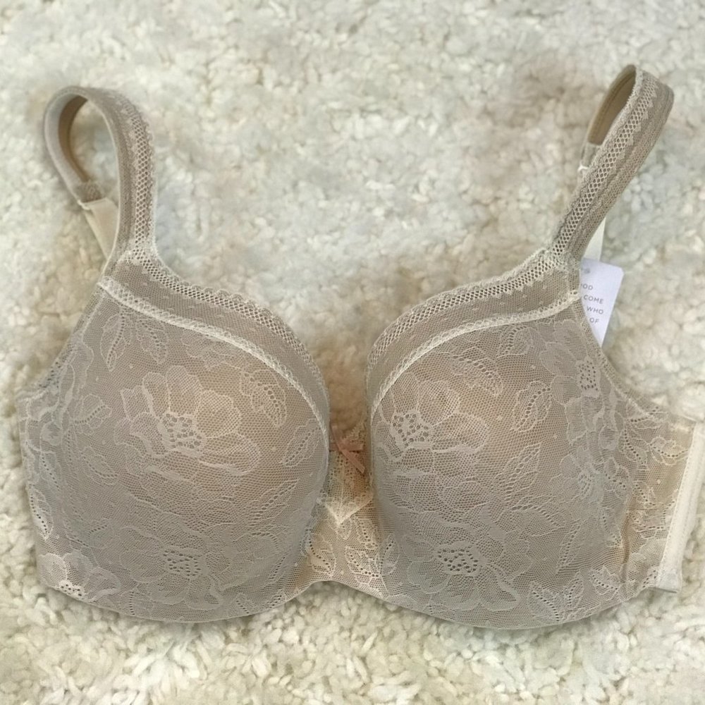 Cacique Lightly Lined Balconette Bra White 38DD